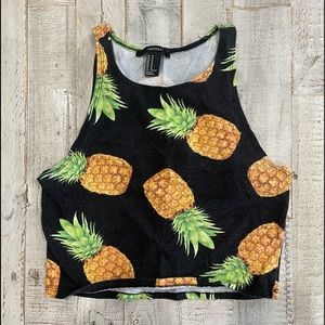 Black pineapple top